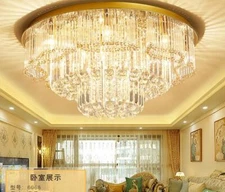 Modern Luxury Gold Round Ring Dining Room Chandelier Living Room Decor Lamp Leo