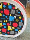 Vintage Round Red Zippered Childs Luggage Suit Case Doll Clothes 45 LPs — photo 3