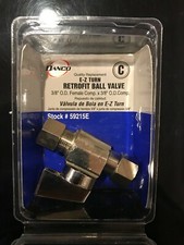 Danco Part 59215E 3/8 Mini Strt Ball Valve.