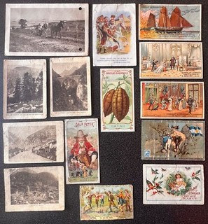 14 Image publicité Chocolat Guerin Boutron Klaus Aiguebelle ... Années 1920 1930