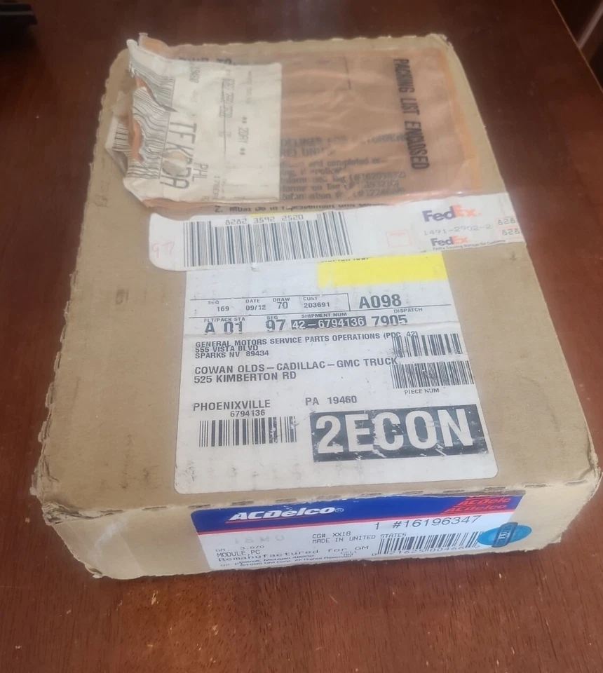 Cadillac Deville 1994 1995 ECM A/C Delco ¡¡Nuevo de fábrica!! En caja 16196347 Foto 2 de 4