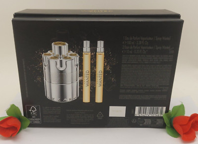 Azzaro Wanted 3.38 oz./ 100 ml. Eau de Parfum Spray for Men. set 3 pcs