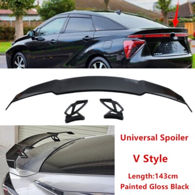 Fit For Toyota Mirai 14-20 Sedan Rear Trunk Racing Spoiler Wing Painted V Style
