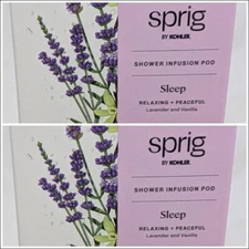 NEW 2-PACK KOHLER Sprig Infusion Shower Pods - SLEEP Lavender + Vanilla Scent