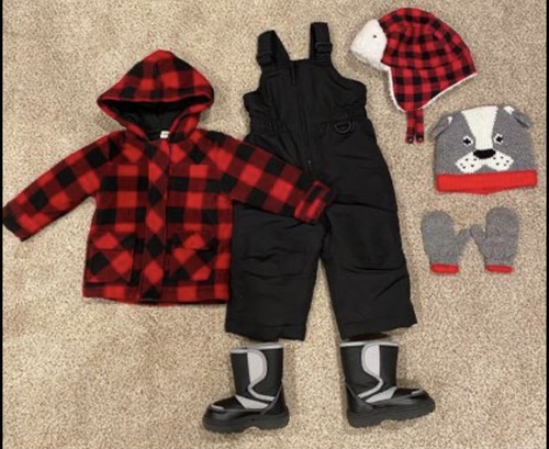 Winter Coat, Winter Snow Boots 