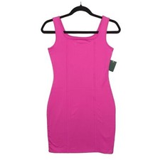 WILD FABLE Magenta Pink Sleeveless Bodycon Mini Summer Stretchy Dress NWT Small