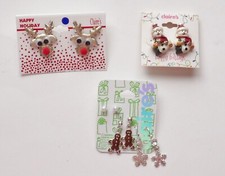 Lot of 5 Christmas Holiday Themed Pierced Earrings from Claire's New