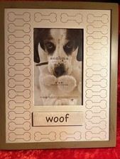 WOOF Dog Photo Picture Frame 4x6 Picture Frame 10.5x8.5 VGC 