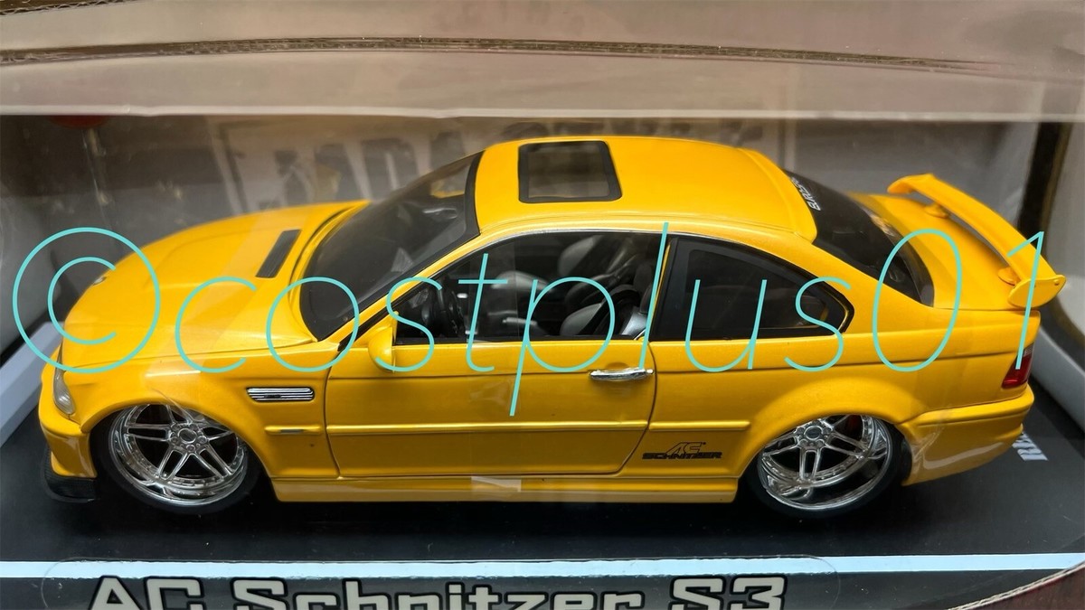 JADA DUB CITY BMW AC SCHNITZER S3 1:18 YELLOW EURO SPEC CC | eBay