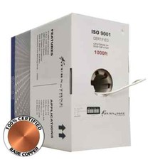 TSCables Cat6 PLENUM UTP CMP 100 SOILD BARE COPPER 550Mhz 1000FT CABLE WHITE