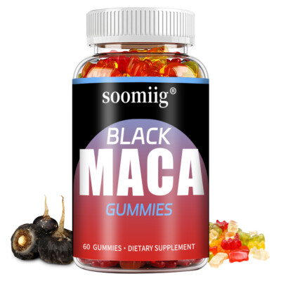 Schwarze Maca-Fruchtgummis   Pflanzliche Leistungssteigerung für Männer