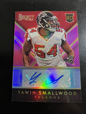 2014 Select Rookie Autographs Prizm Fuchsia Yawin Smallwood RA-YS #’d 43/199