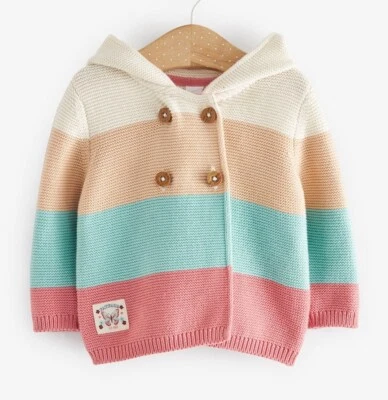FAT FACE Fatface Baby Colourblock Strickjacke in verschiedenen Größen *BRANDNEU MIT ETIKETT*