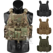 KRYDEX Tactical SCARAB Plate Carrier w/ MF IV Placard Magazine Pouch Front Panel