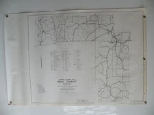 Vtg 1971 IRON County MISSOURI General Highway Map State Ironton Arcadia