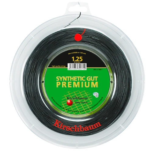 Corda Da Tennis Kirschbaum Max Power White - Bobina 201,2 M, Monofilamento In Co-Poliestere