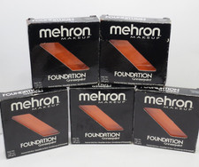 MEHRON MAKEUP FOUNDATION GREASEPAINT ORANGE 1.25 OZ BOXED DETAILS LOT OF 5 
