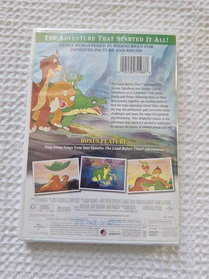 The Land Before Time (DVD, 2015 W/S) NEW Sealed Free Shipping !!! Foto 4 de 4