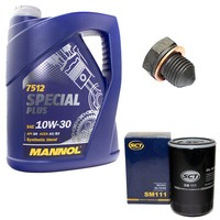 MotoröL ÖLfilter SM111 10W30 5 Liter + ÖLablassschraube FüR Audi A6 VW Golf III