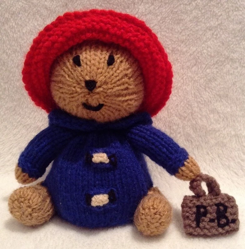 KNITTING PATTERN - Paddington Bear inspired choc orange cover / 15 cms toy