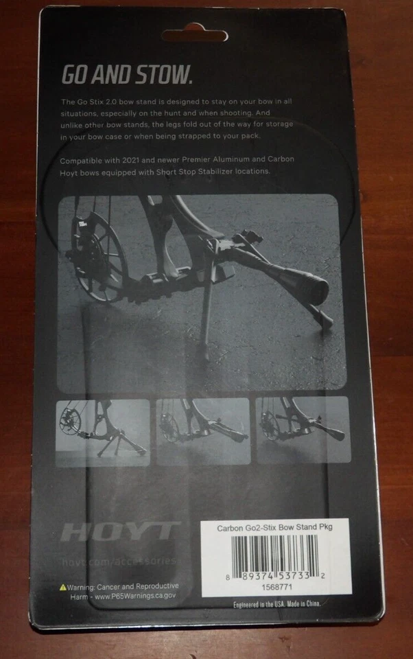 Nuevo soporte de arco Hoyt Carbon Go-Stix 2.0 - 2021 a arcos actuales SOLO Foto 3 de 4