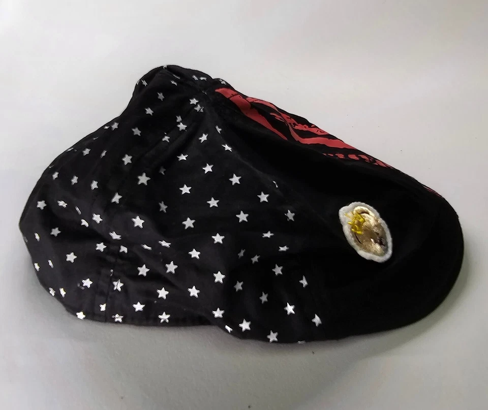 Gorra clásica de papel para niño pequeño de moda niño/niña estrellas rayas negro rojo bandera de EE. UU. K2a Foto 3 de 4