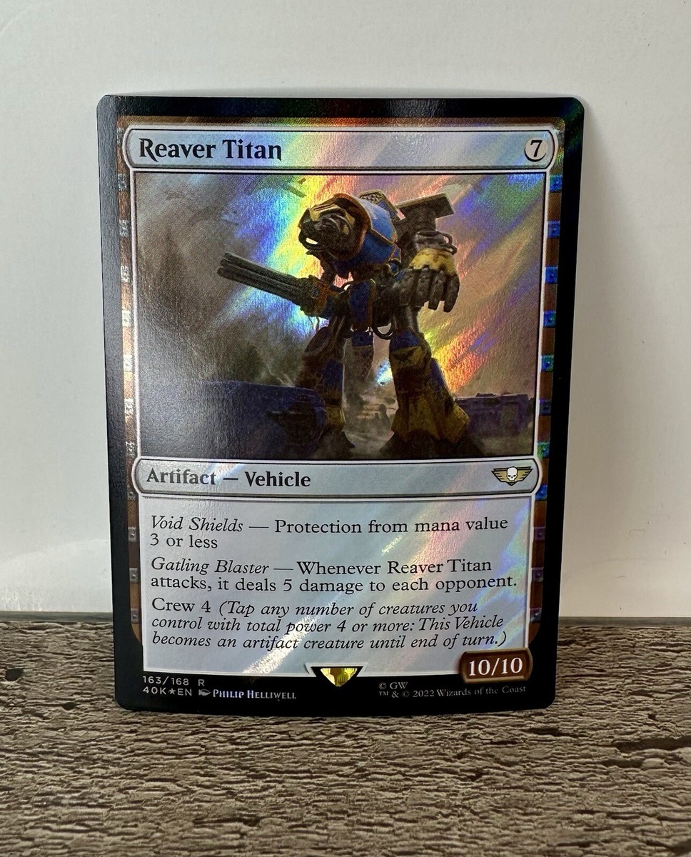 MTG リーヴァー・タイタン サージfoil ウォーハンマー40k MTG - REAVER TITAN - SURGE FOIL - WARHAMMER 40K - NM | eBay