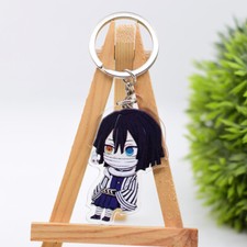 Demon Slayer Iguro Obanai Anime Keychain Widget Keyring Gift Pendant Cosplay 3