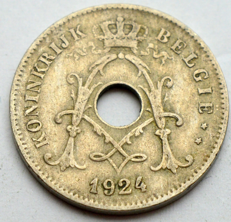 BELGIUM 10 CENTIMES 1924 OLD COIN - Image 2 of 2