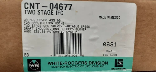 NEW!!! Trane CNT04677 Two Stage Integrated Furnace Control