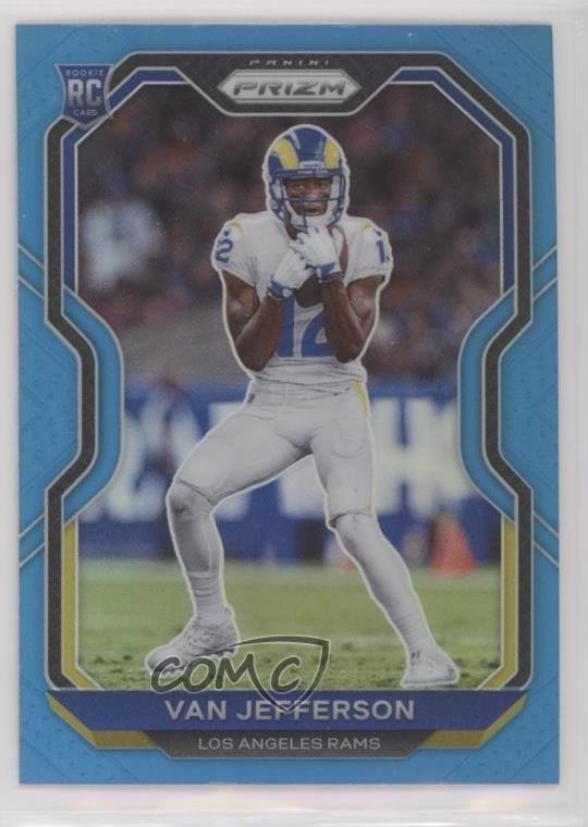 2020 Panini Prizm Rookie Light Blue Prizm Van Jefferson #377 00dv