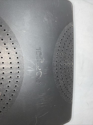 THE PAMPERED CHEF Black Shallow Rectangle Microwave Cooker Bacon Steamer EUC - Picture 4 of 4