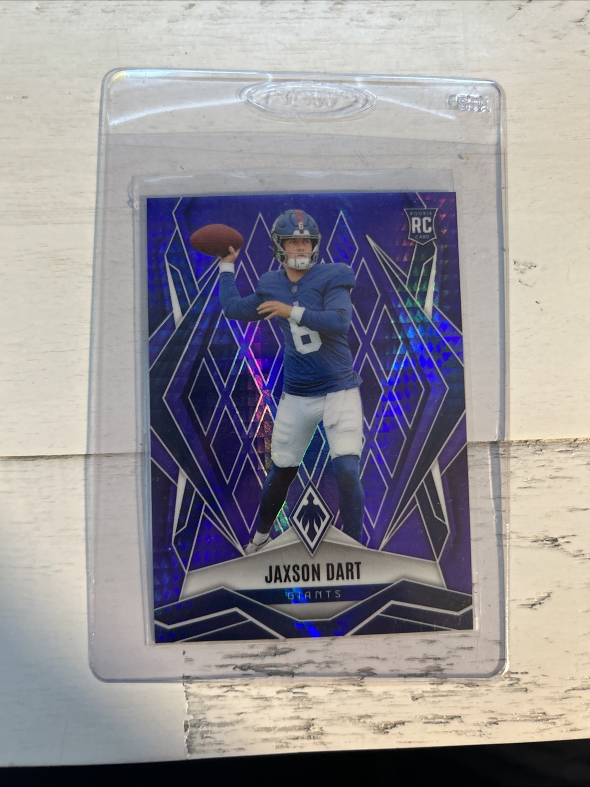 2025 Panini Phoenix - Rookies Jaxson Dart #200 Purple Hyper /249 (RC)