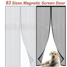 MAGIC Magnetic Screen Door Net Mosquito Fly Insect Mesh Guard Curtain 63 Sizes