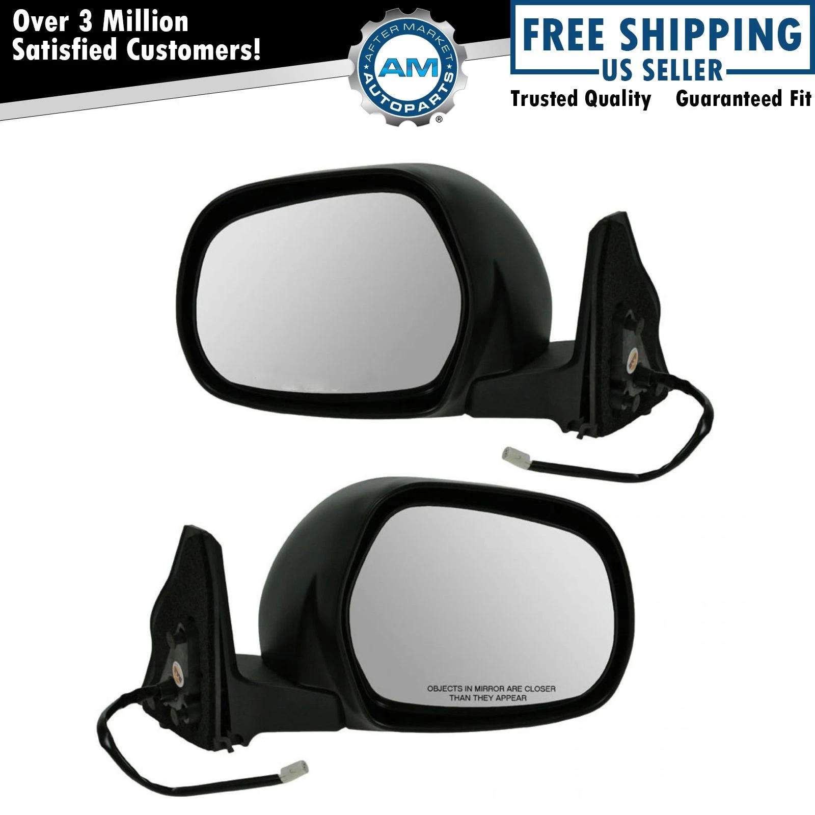 TRQ Power Side View Mirrors Left & Right Pair Set for 03-09 Toyota 4Runner