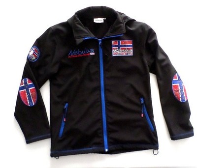 Herren - Softshelljacke Freizeitjacke Nebulus schwarz M mit abnehmbarer Kapuze