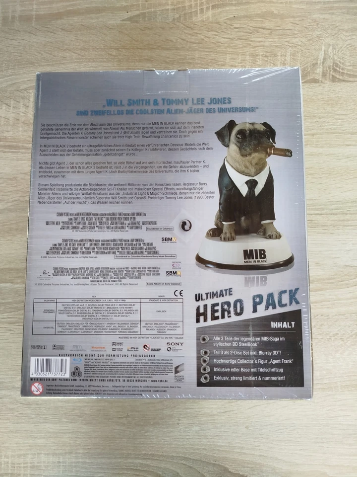 Men in Black MIB 1-3 Trilogie DVD/Blu-Ray Ultimate Hero Limited Edition für Fans - Bild 3 von 3