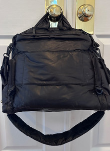 Caraa Black Diaper Bag Backpack Tote – Premium Nylon Stylish, Spacious, Carry On