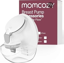 Momcozy M9 Breast Pump Parts Valve Diaphragm Collection Cup Flange Cover White