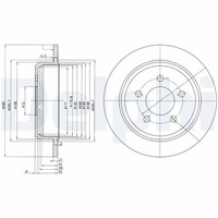 2X Delphi Bremsscheibe BG3073 FüR Jeep