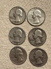 lot 1944, 1951 1953, 1956, 1962, 1962 Silver Quarters