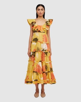 LEO LIN Valentina Ruffled Dress Brand New Size 6