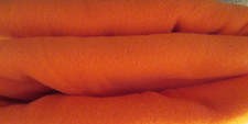 Blizzard Pre-Cut Orange Fleece Fabric - 2 pieces - Total of 1-1/2 yards - 58"W