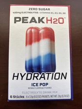 Ice Pop Hydration Sugar Free Drink Mix Individual Packets to go