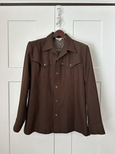 Vintage 1970s Lee Western Style Pearl Snap Shirt Jacket L