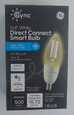 GE Cync Soft White Direct Connect Smart Bulb