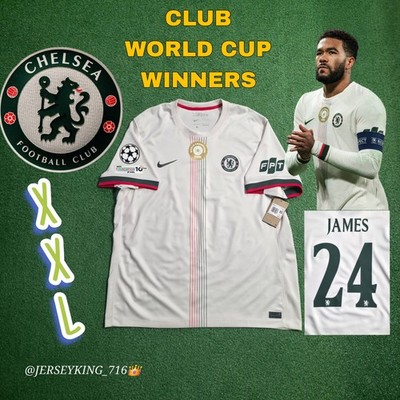 🇬🇧Nike Chelsea FC Reece James #24 2025/2026 Away Cream Jersey