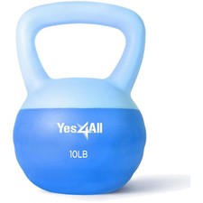 Soft Kettlebell, PVC Kettlebells Exercise Weights  Color-Coded Strength Trai...