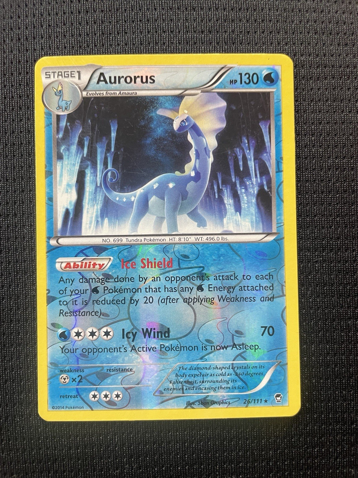 Aurorus 26/111 XY-Furious Fists Reverse Holo LP Condition