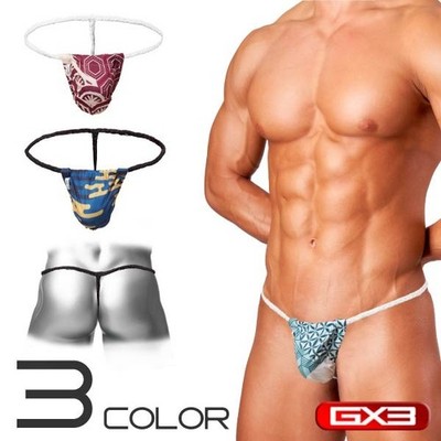 GX3 GLOSS TOUCH FUNDOSHI JAPANESE PATTERN JAPAN SEXY UNDERWEAR G-STRING K2489